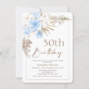 Recherche de blue floral anniversaire invitations Moderne