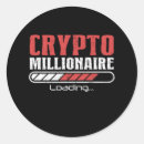 Recherche de millionnaire autocollants Cryptomonnaie