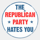 Recherche de parti républicain autocollants Démocrate