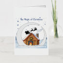 Search for santa sleigh reindeer cards Whimsical