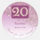 Search for 20th birthday stickers Twenty