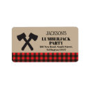 Search for lumberjack return address labels Party