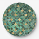 Search for teal and gold plates Girly