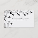 Recherche de vignes et fleurs cartes visite Moderne