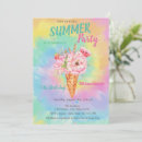 Search for ice cream cone invitations Summer