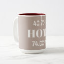 Search for hometown mugs Latitude and longitude