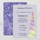 Search for purple unicorn birthday invitations Lavender