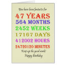 Recherche de 47 ans anniversaire cartes 47ᵉ