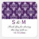 Search for purple and white wedding stickers Trendy