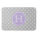 Search for lavender and white bath mats Grey