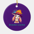 Search for funny llama ornaments Cute