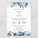 Search for shades of blue wedding invitations Flowers