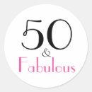 Search for 50th year stickers Elegant birthday party