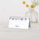 Search for snowflake place cards Blue