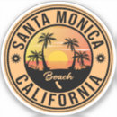Search for santa monica beach stickers Surfing