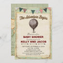 Search for vintage hot air balloon invitations Travel