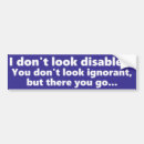Search for disability bumper stickers Invisible