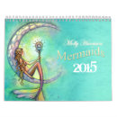 Search for mermaid calendars Watercolor