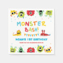 Recherche de monstres serviettes Premier anniversaire