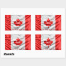Recherche de drapeaux canadiens autocollants Rouge et blanc