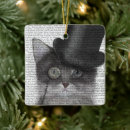 Recherche de supérieur ornements Chats gris