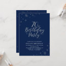Search for navy blue and silver invitations Typography
