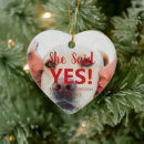 Search for she said yes ornaments Couple