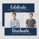 Search for blue and white graduation invitations Script