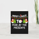 Search for no peeking christmas cards Funny
