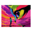 Recherche de chat psychédélique posters Surréaliste
