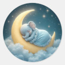 Recherche de lune sommeil autocollants Lune de croissant