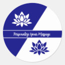 Search for blue lotus flower stickers Yoga
