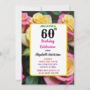 Search for for her 60th birthday invitations Classy stylish chic