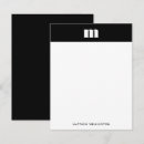 Search for masculine note cards Monogrammed