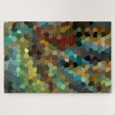 Search for mosaic tile puzzles Abstract