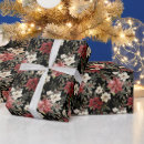 Search for black and red christmas wrapping paper Watercolor