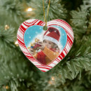 Search for red and white candy ornaments Candy cane stripes