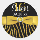 Search for zebra ribbon stickers Yellow
