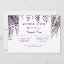 Search for beautiful rehearsal dinner invitations Purple