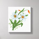 Search for daffodil canvas prints White