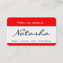 Search for name tag business cards White