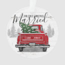 Search for green truck ornaments Rustic