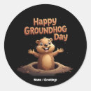 Search for day humor stickers Groundhog