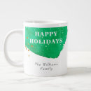 Search for red and green mugs Watercolor