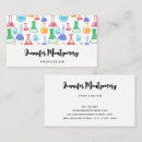 Search for experience business cards Chemistry