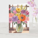 Search for flower arrangement cards Colourful