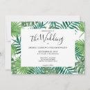 Search for palm leaves wedding invitations Beach
