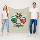 Search for christmas dog blankets Santa