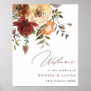 Recherche de burgundy floral mariage signalisations Welcome