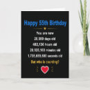 Search for funny 55th cards 55 years old